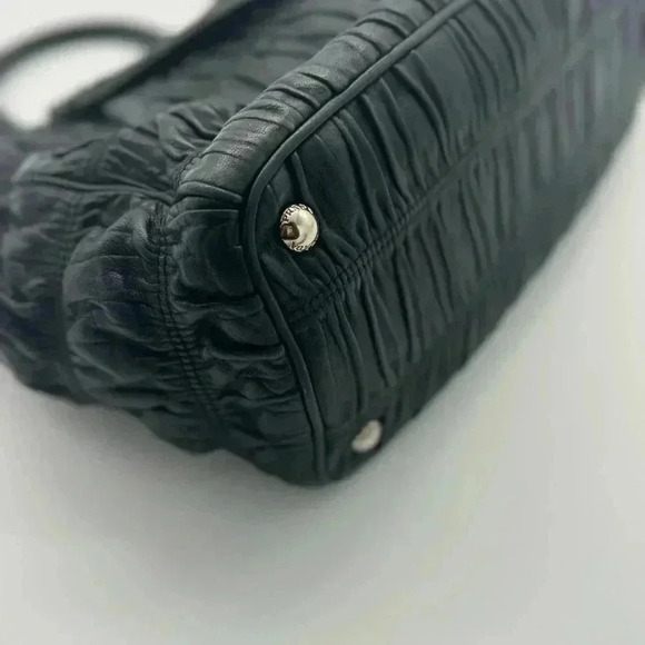 PRADA Nappa Gaufre B2599L Nero + 🆓 ENTRUPY COA - Picture 14 of 16